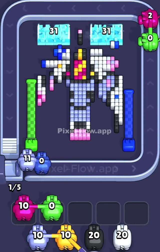 Pixel Flow Level 795 Solution 2