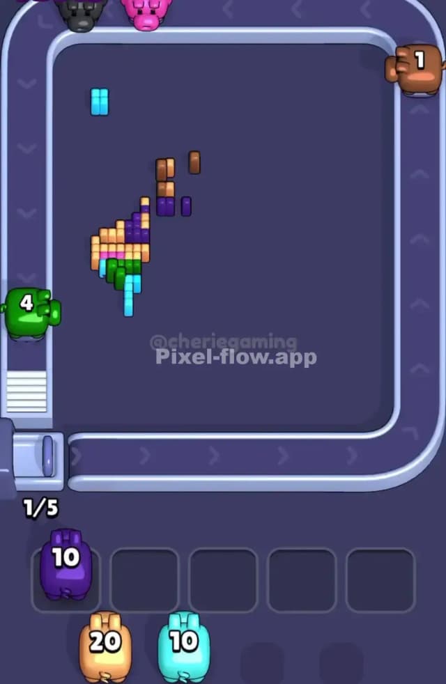 Pixel Flow Level 1664 Solution 3