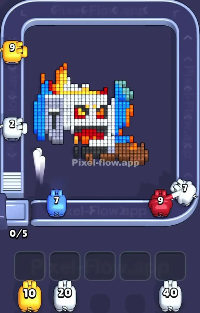 Pixel Flow Level 1124 Solution 2