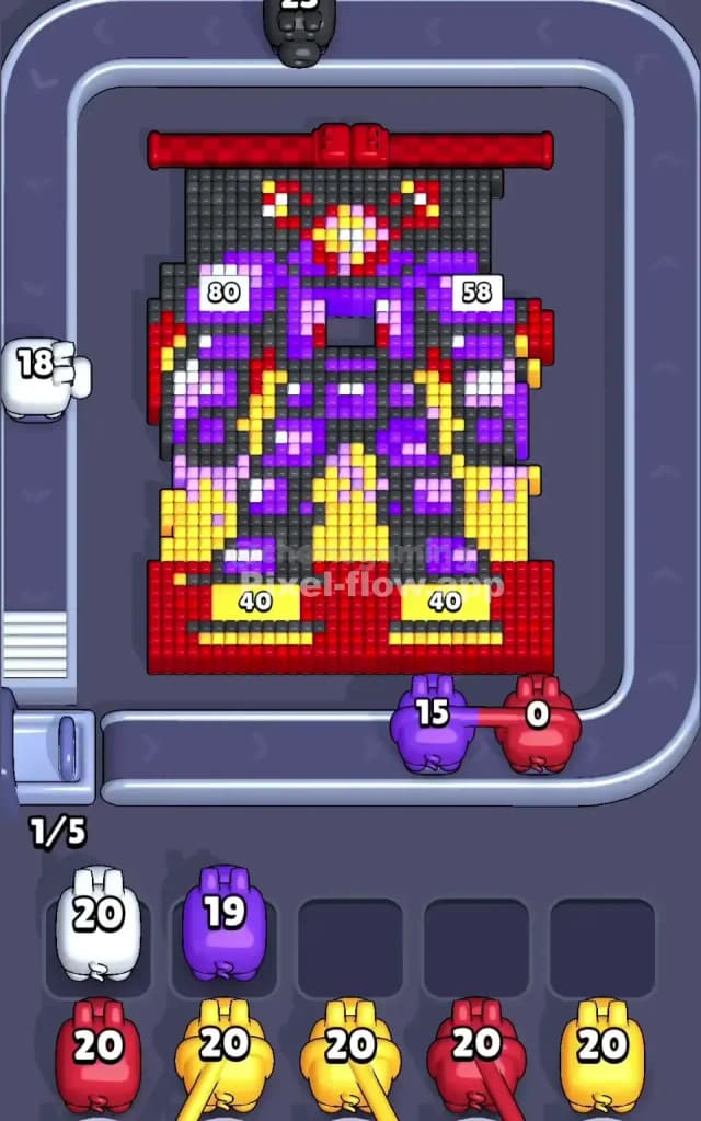 Pixel Flow Level 655 Solution 1