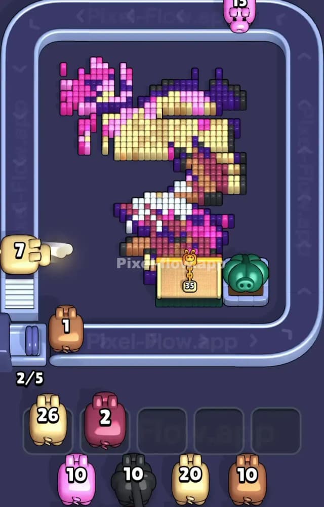 Pixel Flow Level 1318 Solution 2