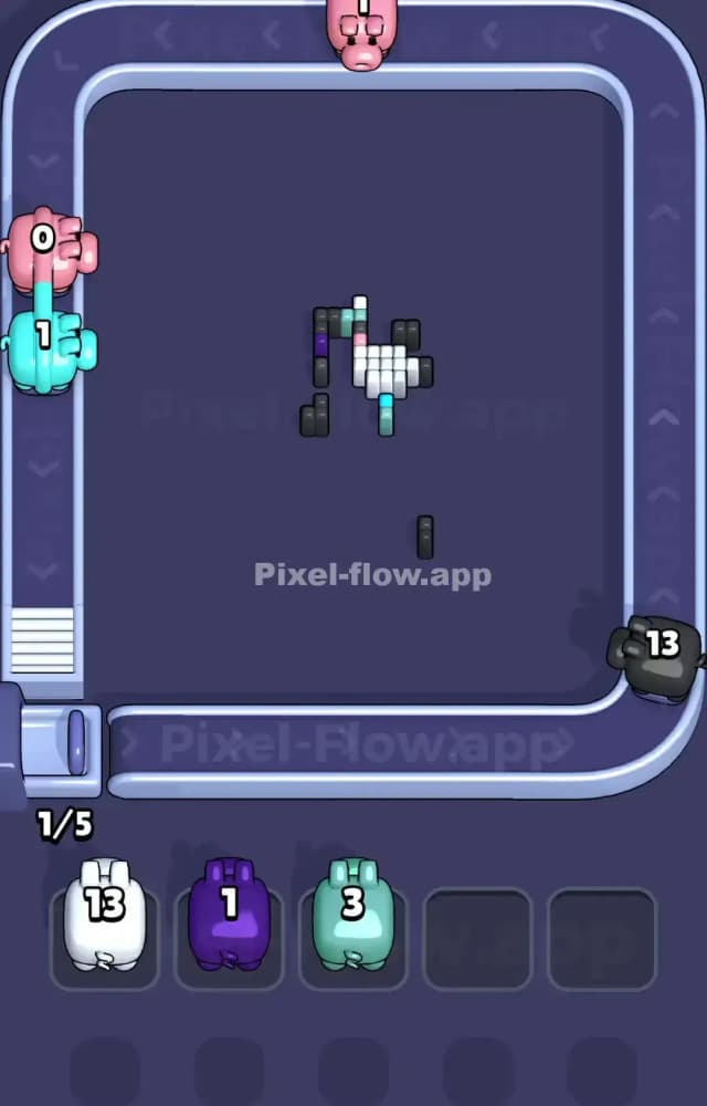 Pixel Flow Level 1075 Solution 3