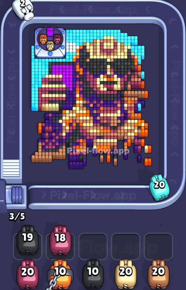 Pixel Flow Level 1265 Solution 1