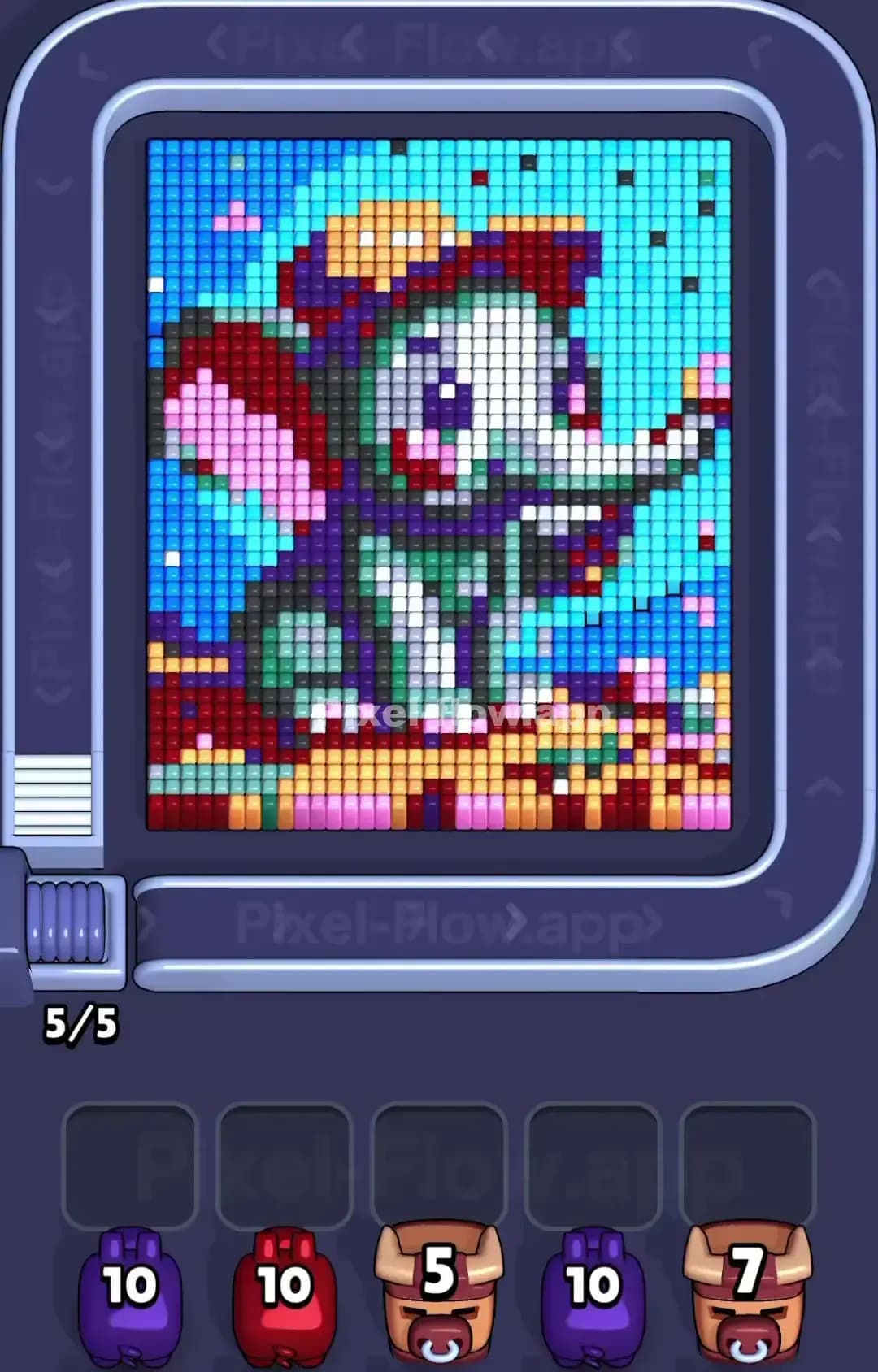 Pixel Flow Level 1390 Screenshot
