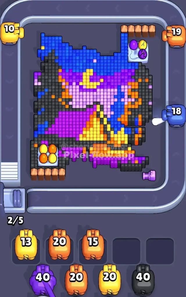 Pixel Flow Level 622 Solution 1