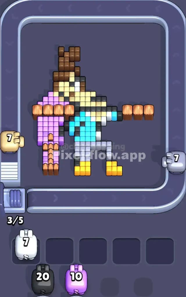 Pixel Flow Level 122 Solution 2