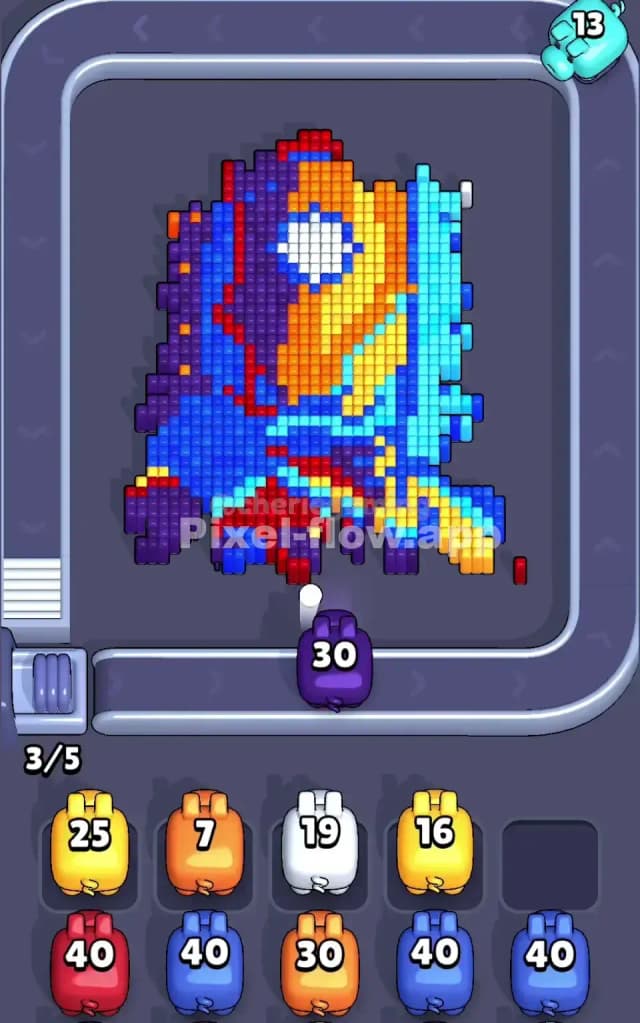 Pixel Flow Level 63 Solution 1