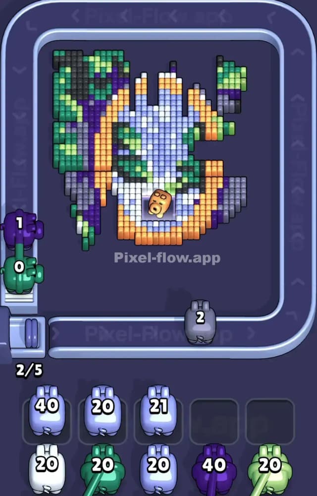 Pixel Flow Level 1419 Solution 2