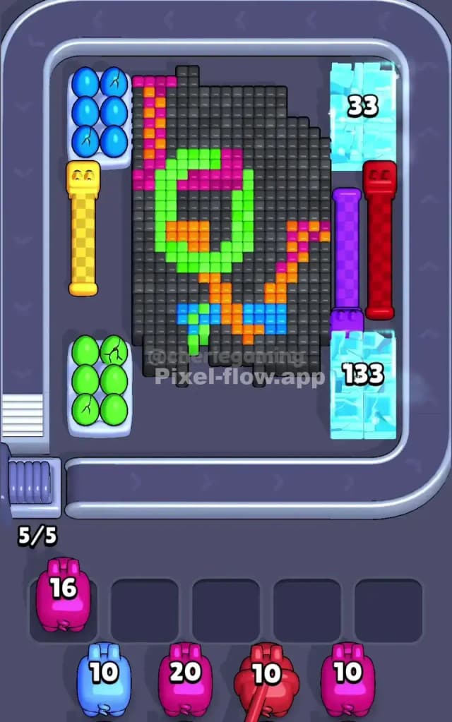 Pixel Flow Level 406 Solution 1