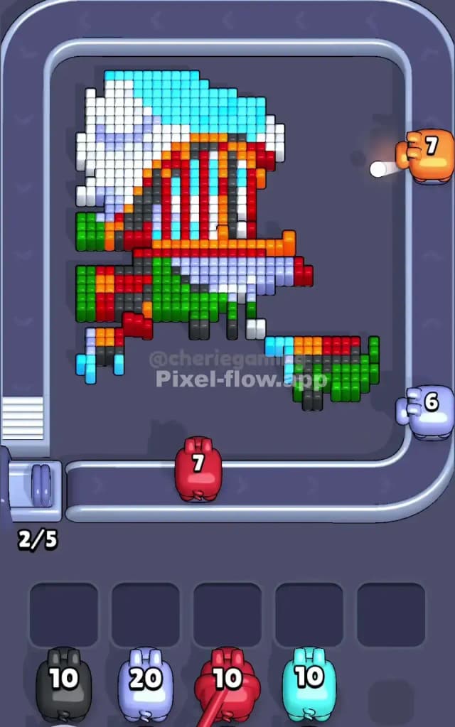 Pixel Flow Level 618 Solution 2