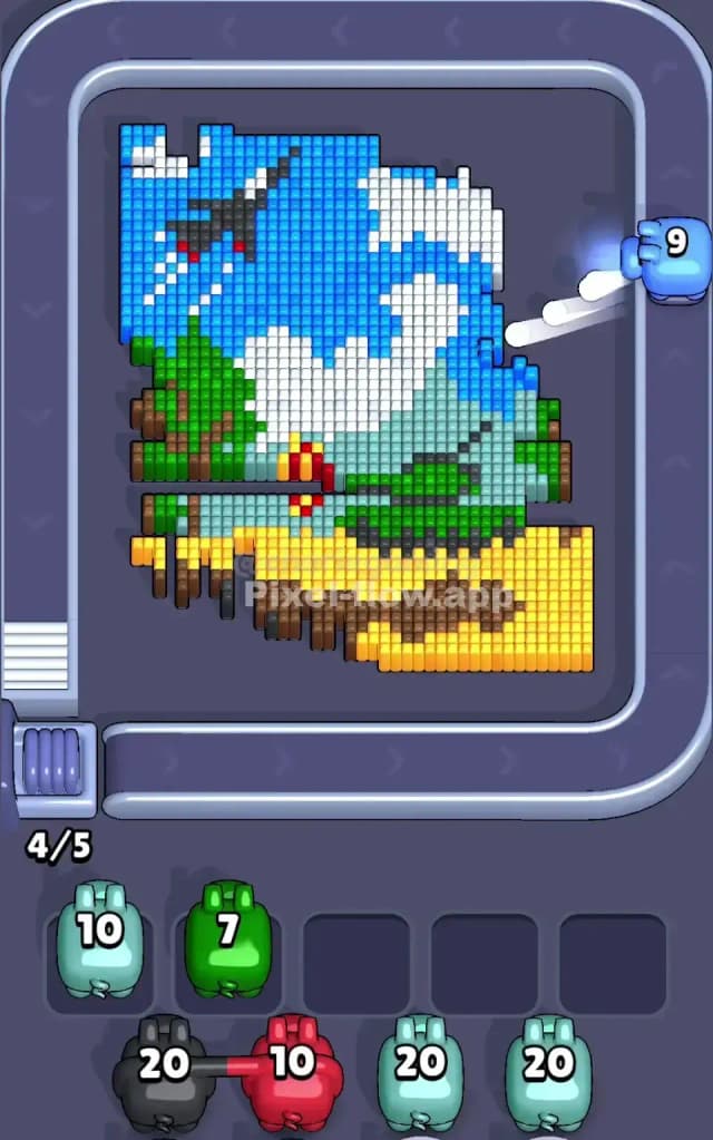 Pixel Flow Level 711 Solution 1