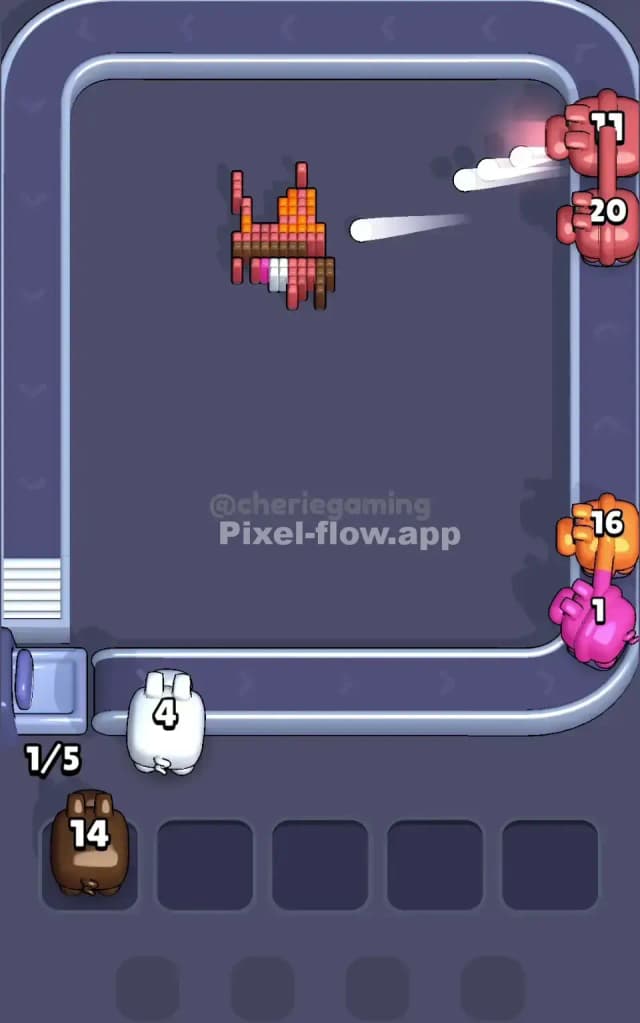 Pixel Flow Level 385 Solution 3