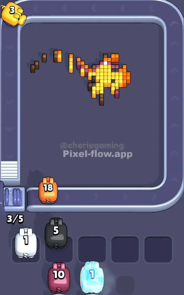 Pixel Flow Level 341 Solution 3