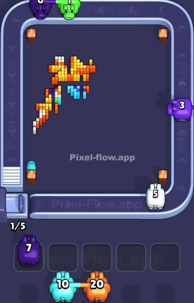 Pixel Flow Level 1220 Solution 3