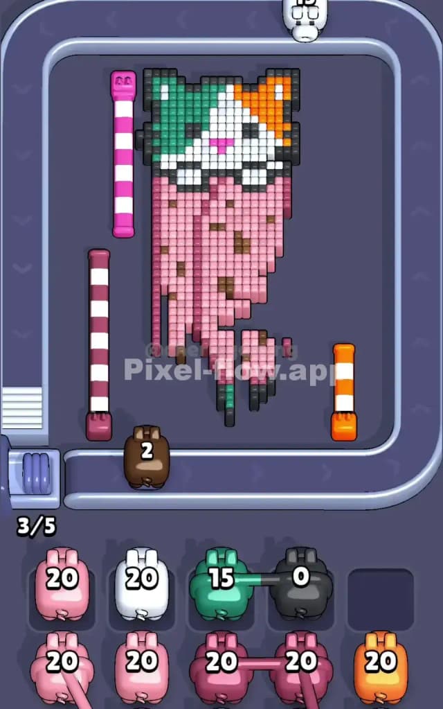 Pixel Flow Level 144 Solution 2