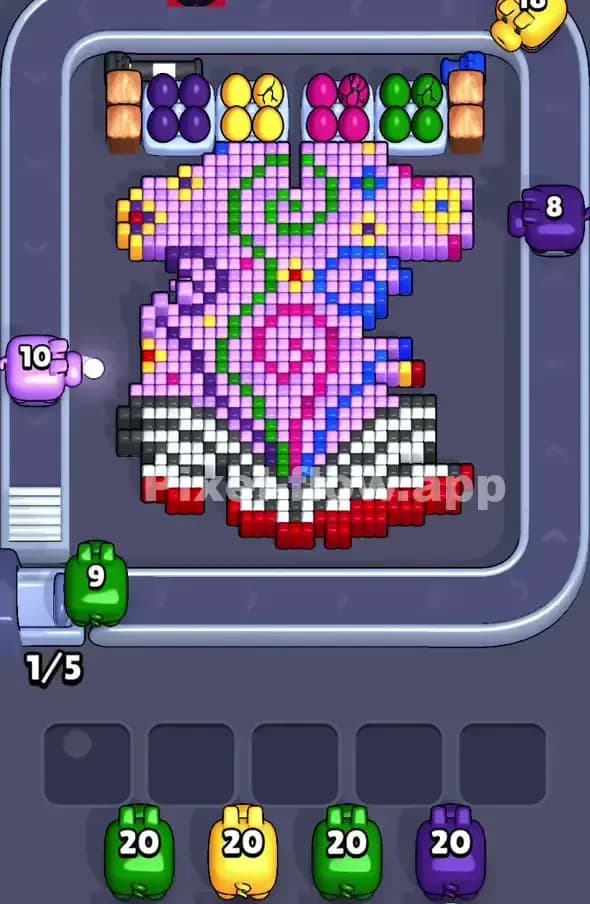 Pixel Flow Level 362 Solution 1