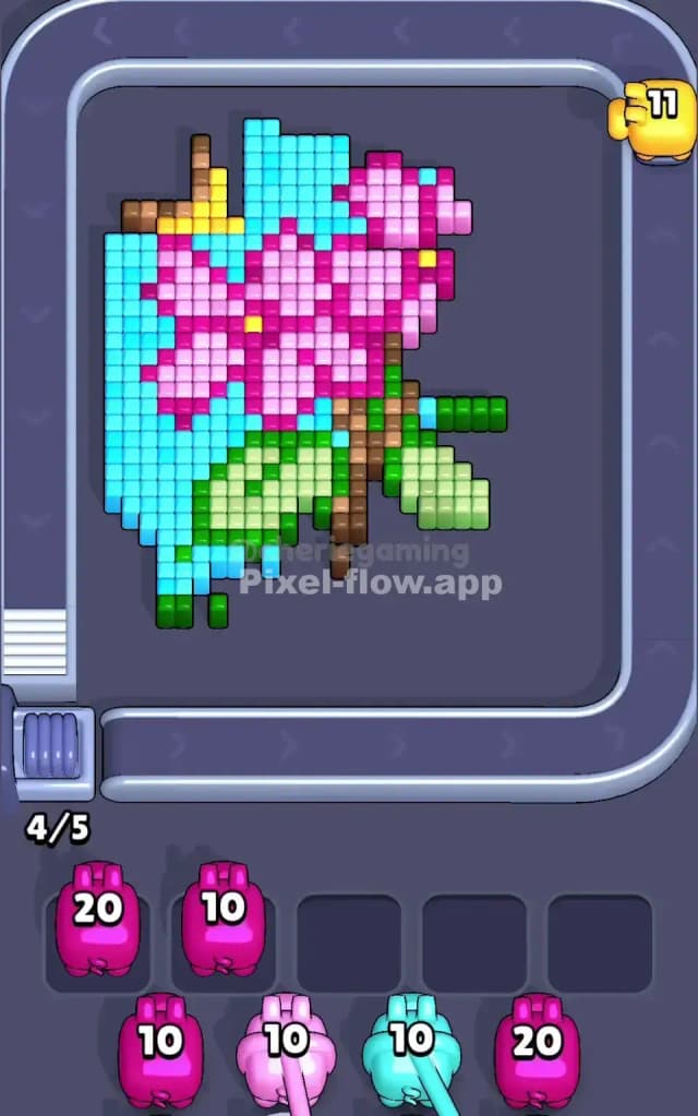 Pixel Flow Level 624 Solution 2