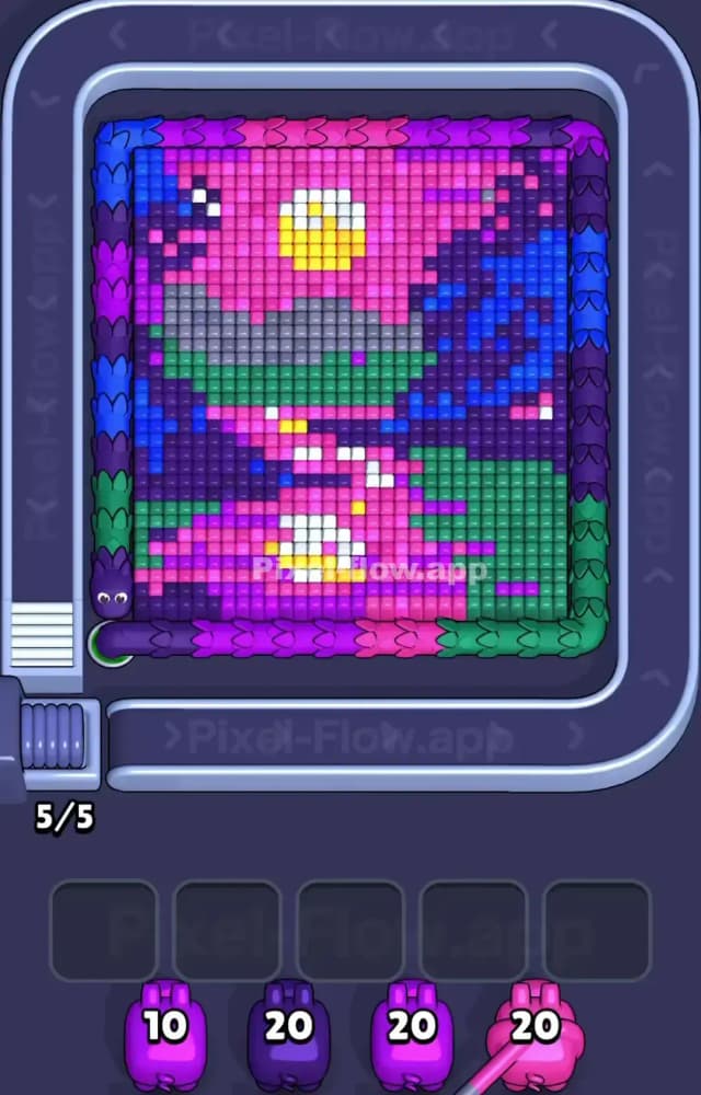 Pixel Flow Level 1423 Gameplay