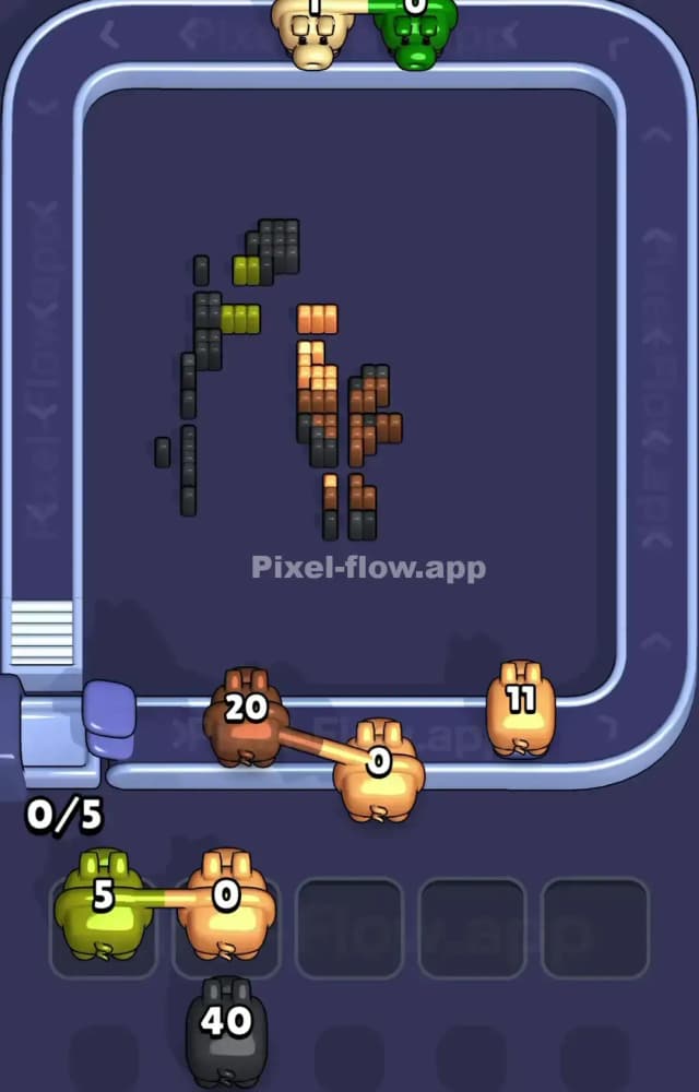 Pixel Flow Level 1368 Solution 3