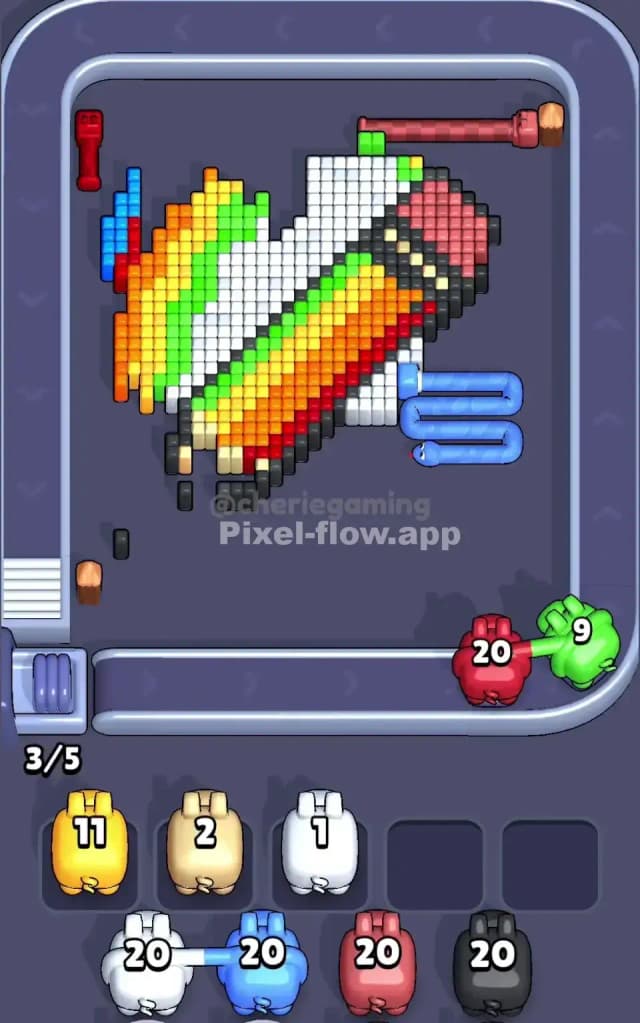 Pixel Flow Level 537 Solution 2