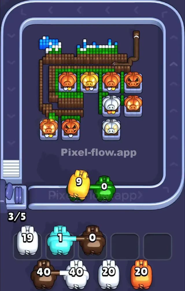 Pixel Flow Level 908 Solution 2