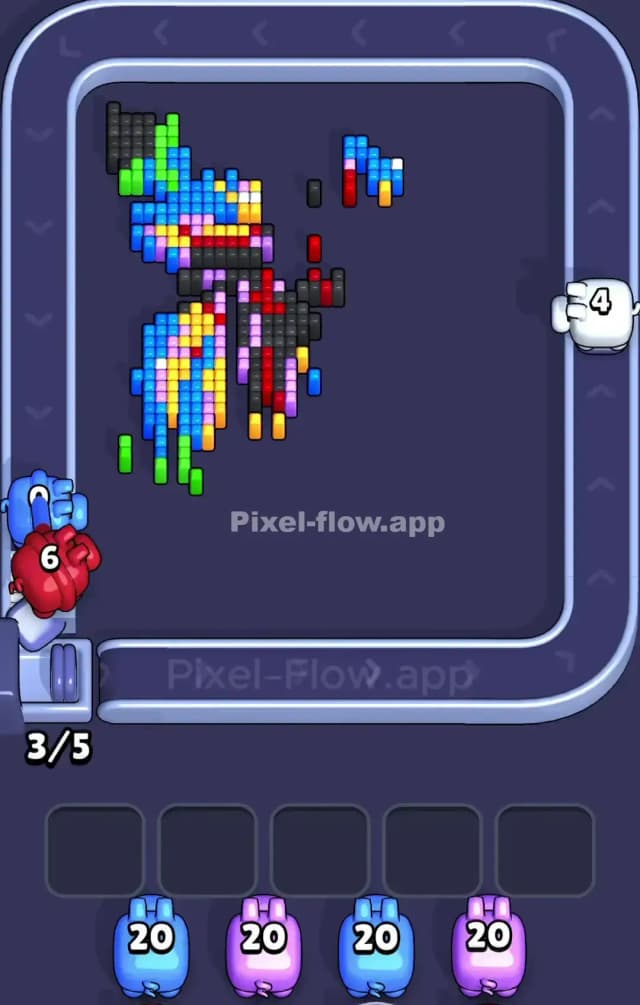 Pixel Flow Level 807 Solution 3