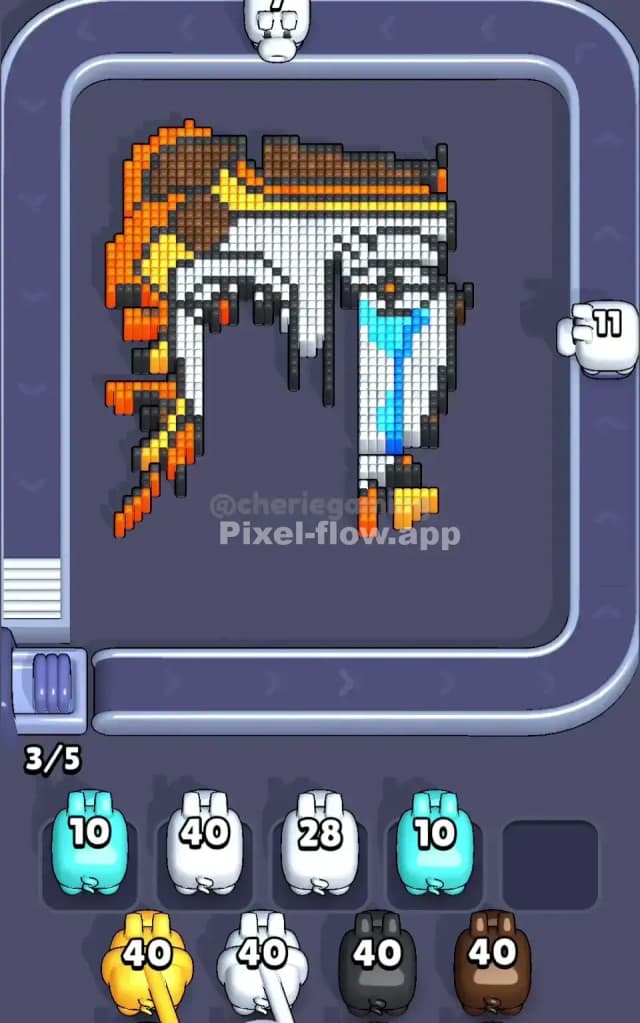 Pixel Flow Level 492 Solution 2