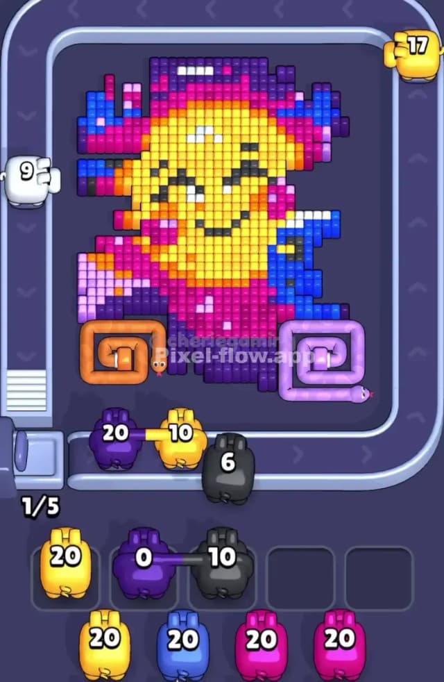 Pixel Flow Level 1876 Solution 1