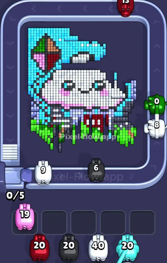 Pixel Flow Level 830 Solution 2