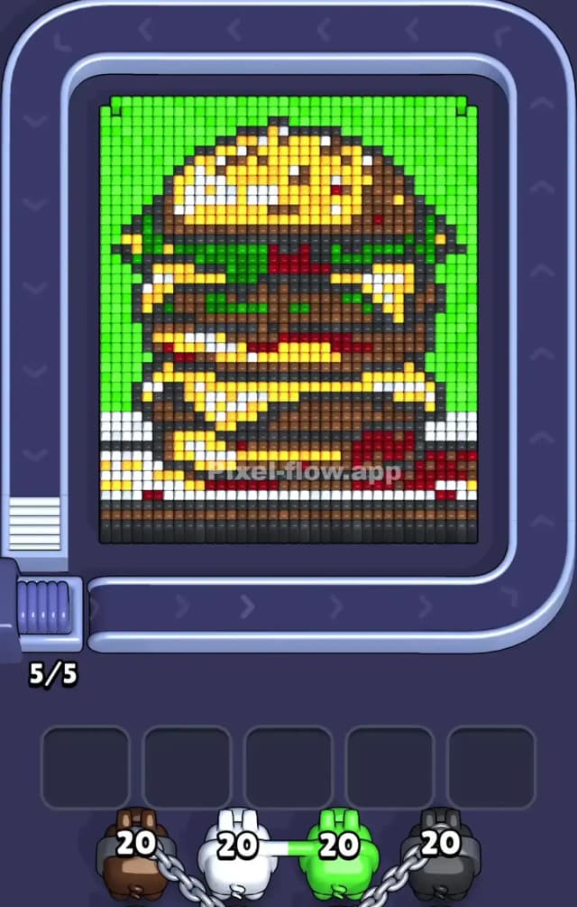 Pixel Flow Level 866 Gameplay