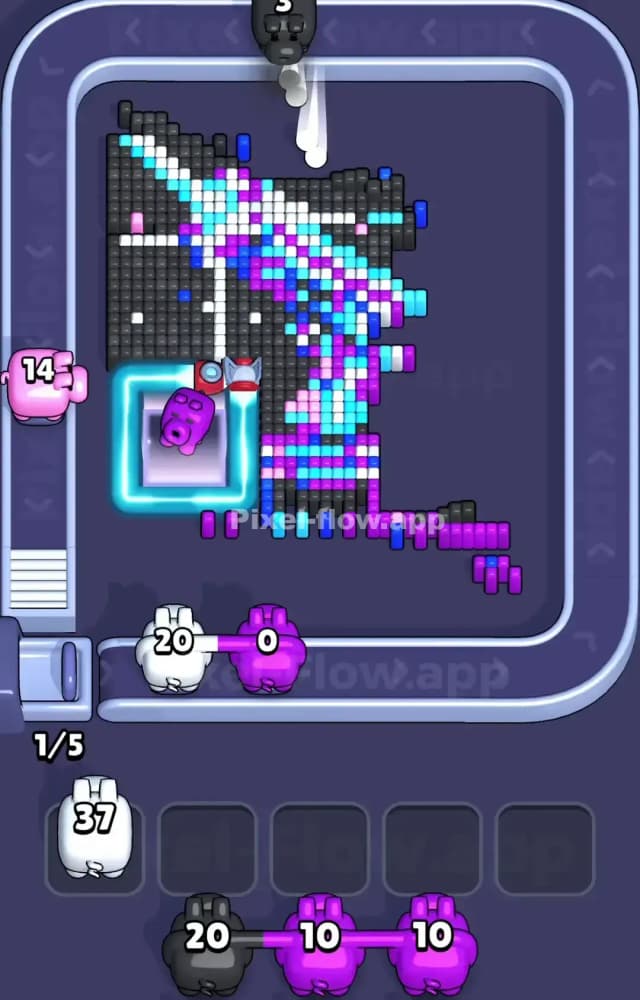 Pixel Flow Level 1047 Solution 2