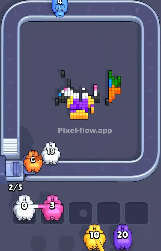 Pixel Flow Level 716 Solution 3