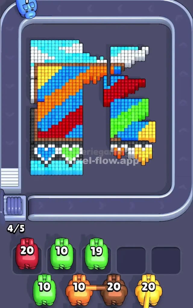 Pixel Flow Level 673 Solution 2