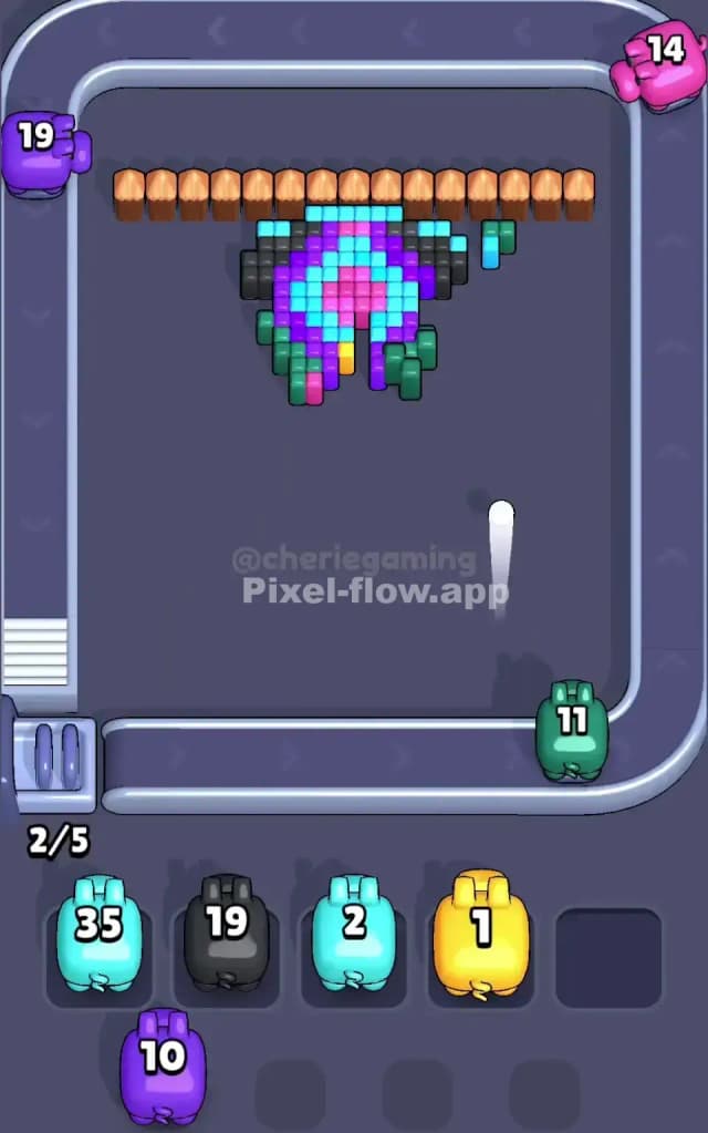 Pixel Flow Level 524 Solution 2