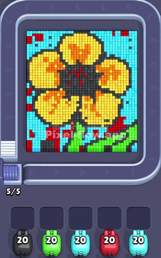 Pixel Flow Level 244 Gameplay