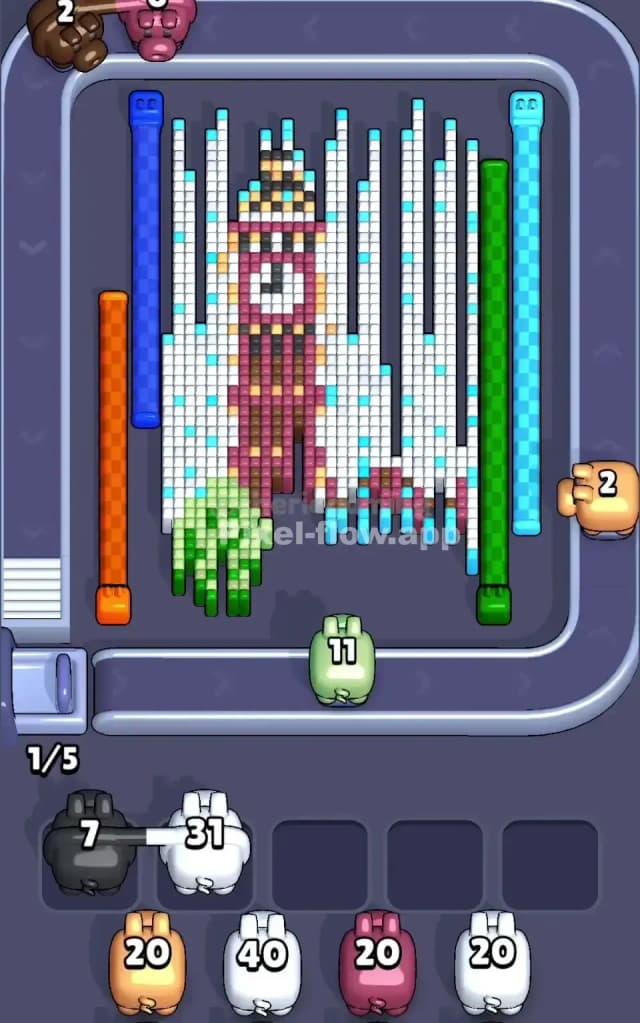 Pixel Flow Level 573 Solution 1