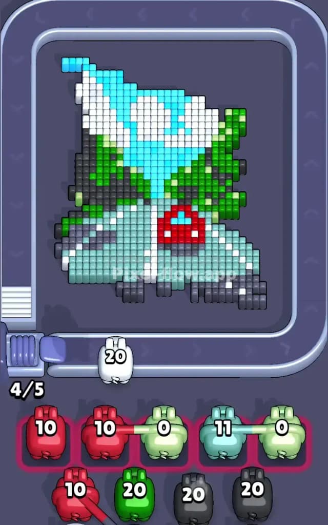 Pixel Flow Level 652 Solution 1