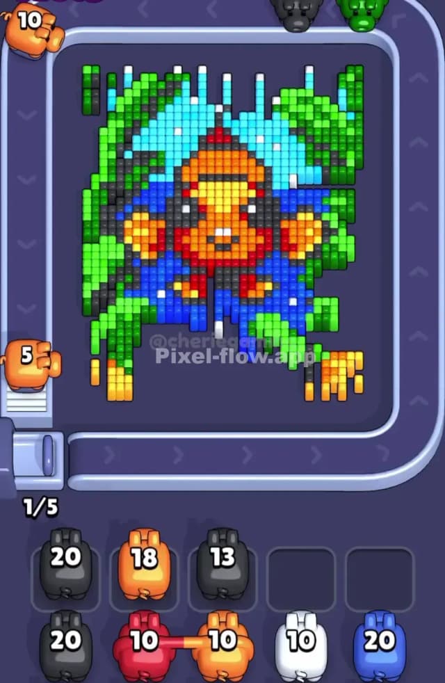 Pixel Flow Level 1653 Solution 1