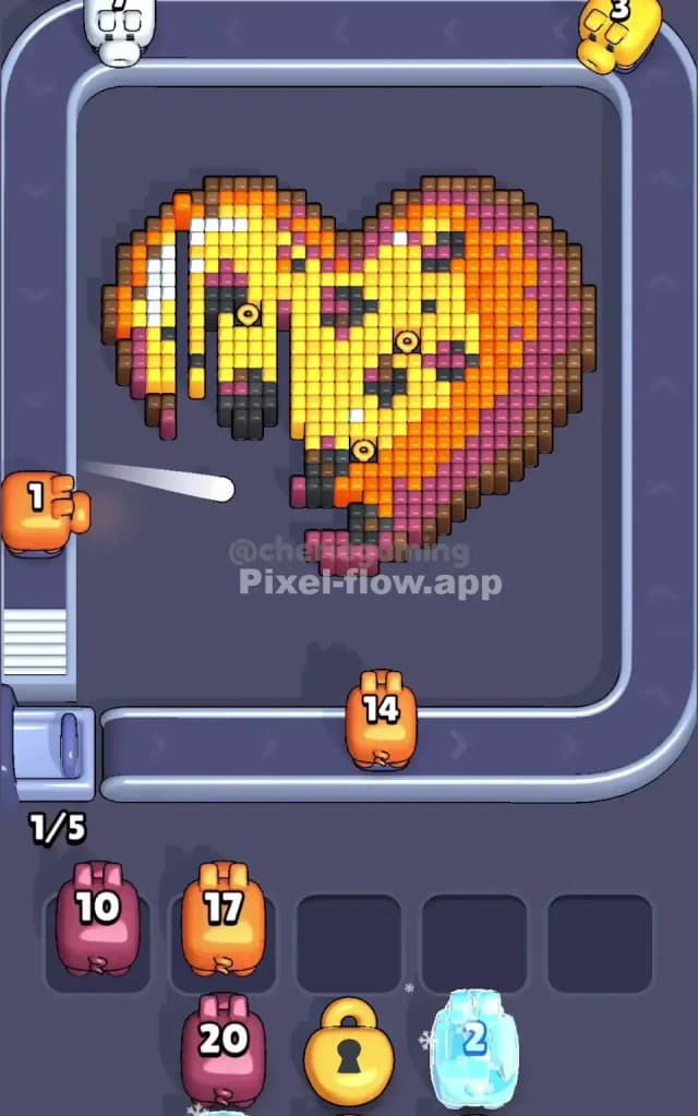 Pixel Flow Level 341 Solution 1