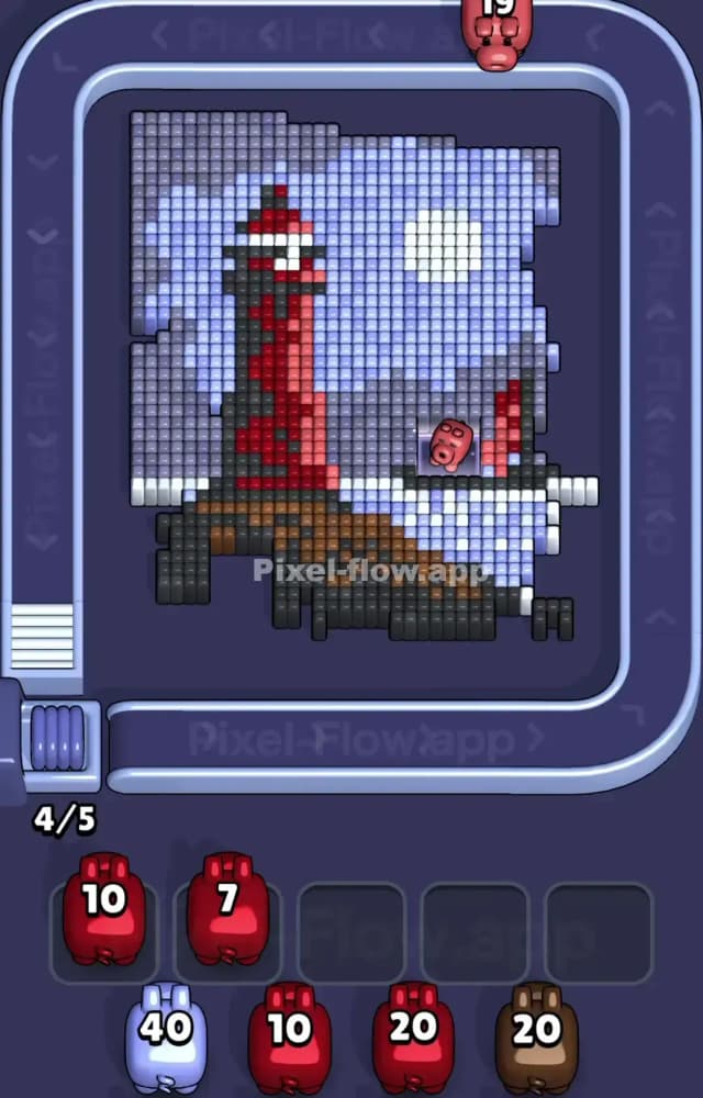 Pixel Flow Level 1234 Solution 1