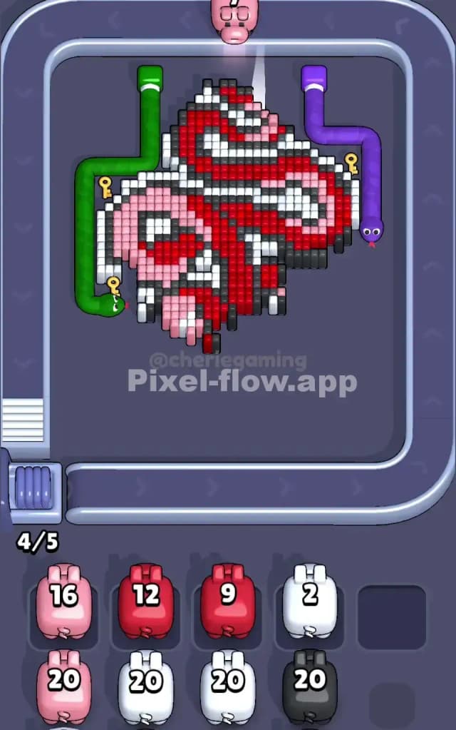 Pixel Flow Level 102 Solution 1