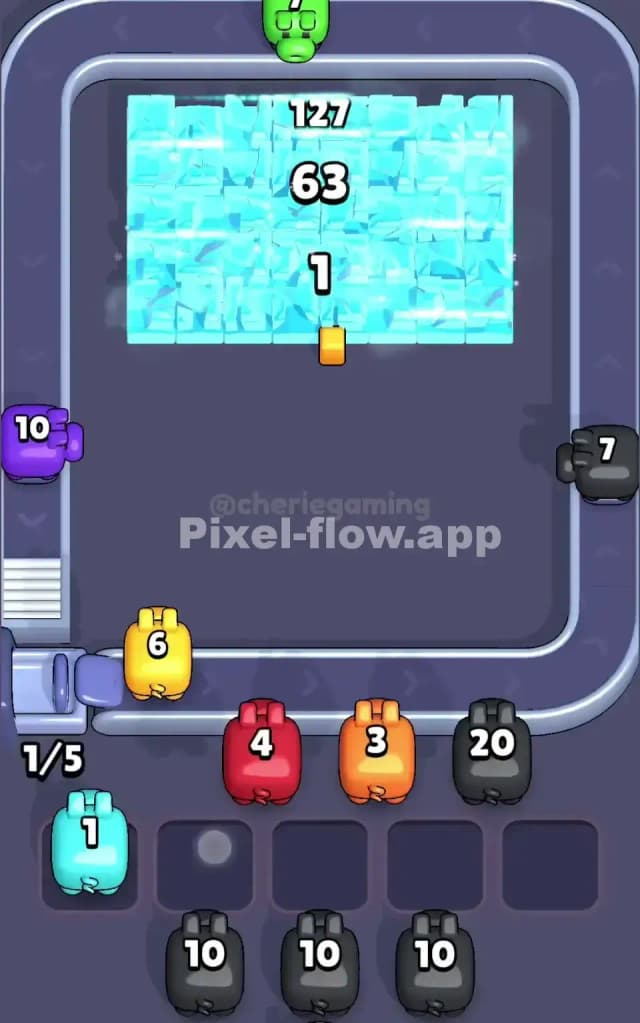 Pixel Flow Level 203 Solution 2