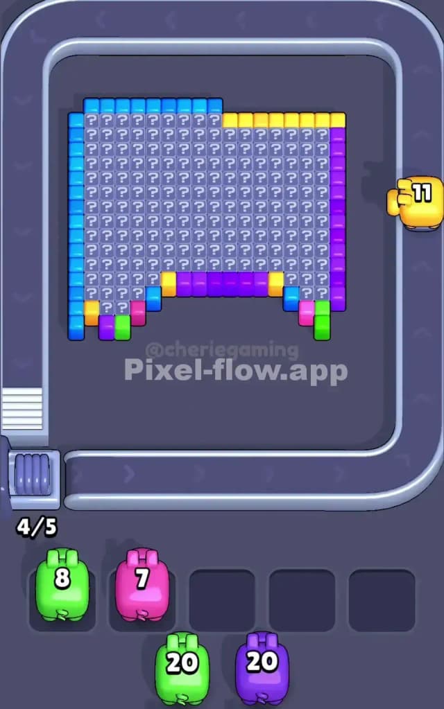 Pixel Flow Level 85 Solution 1