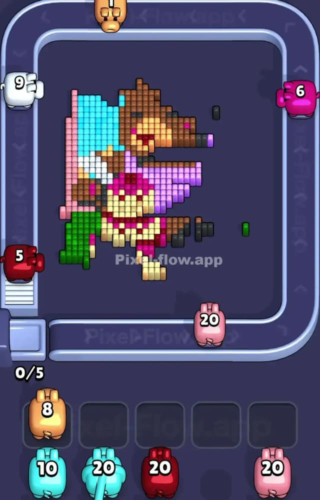 Pixel Flow Level 1207 Solution 2