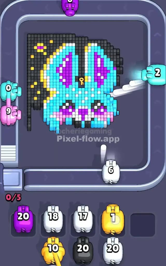 Pixel Flow Bunny Level Solution 1