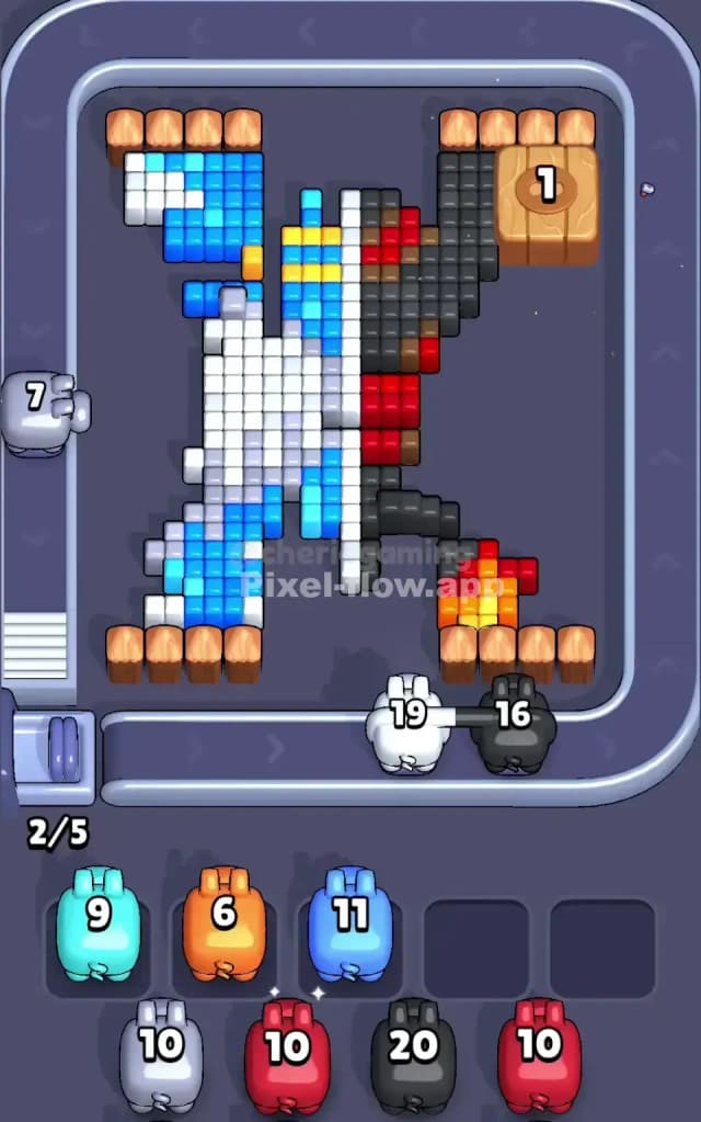 Pixel Flow Level 398 Solution 2