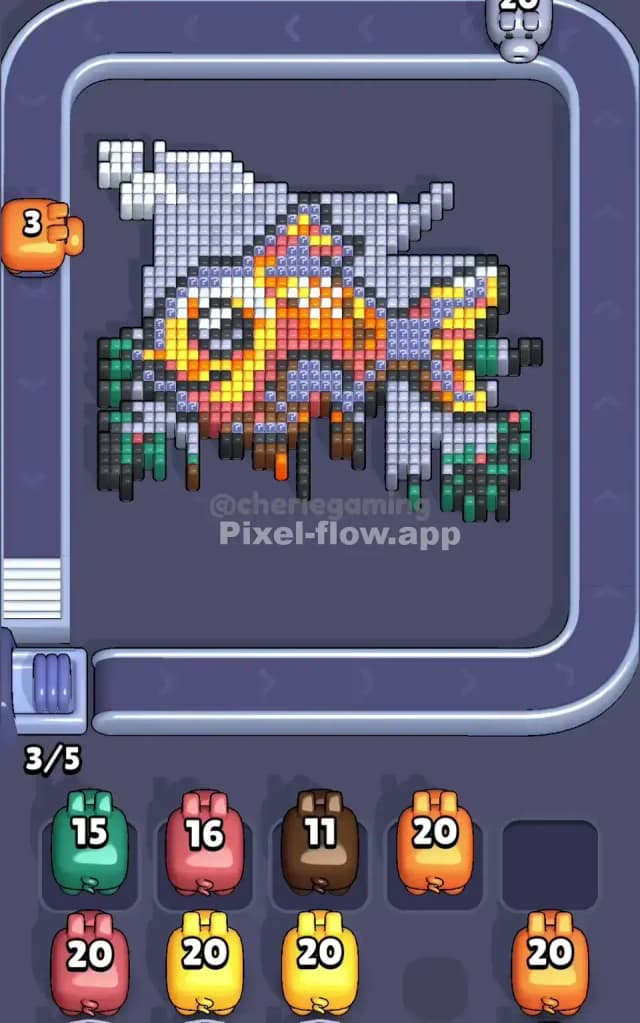 Pixel Flow Level 335 Solution 1