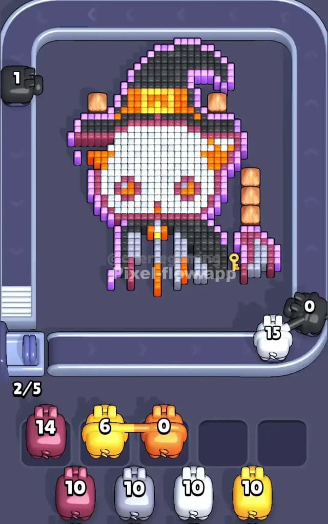 Pixel Flow Level 345 Solution 1