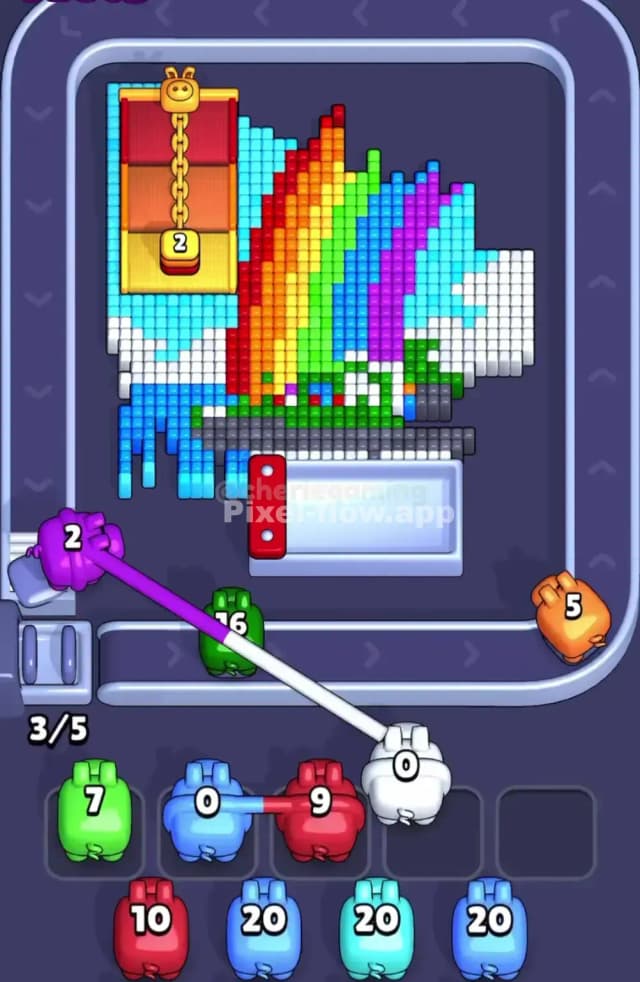Pixel Flow Level 1678 Solution 1
