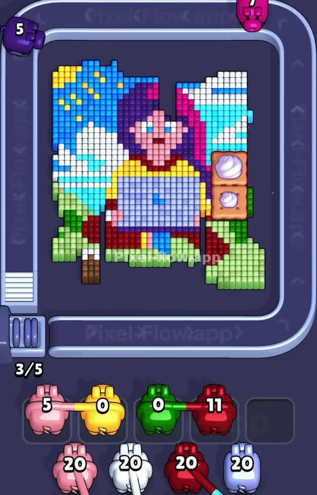 Pixel Flow Level 1119 Solution 1